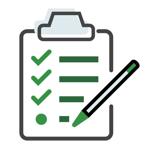Fill in registration form icon